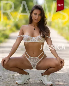 Jessica – Free White Lingerie Outdoor Photoset